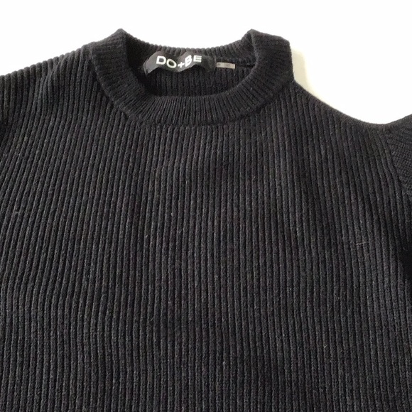 DO+BE Black Cold Shoulder Knit Pullover - Picture 3 of 8